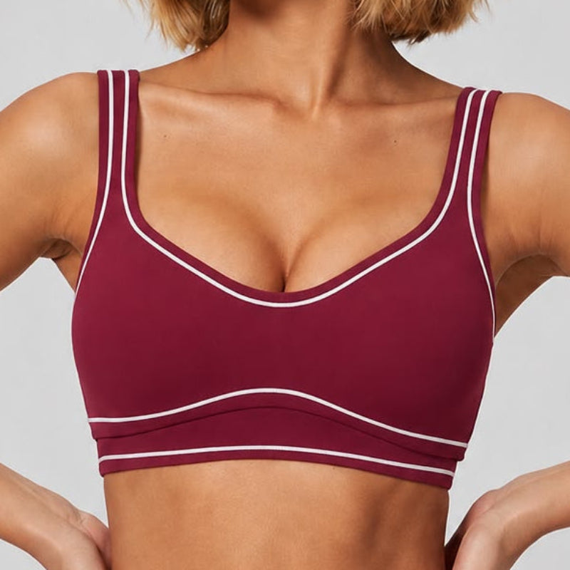 Contrast Line Sports Bra