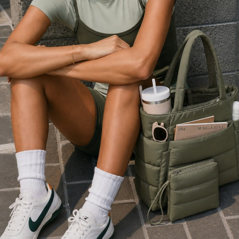 Puffer Laptop Tote Bag