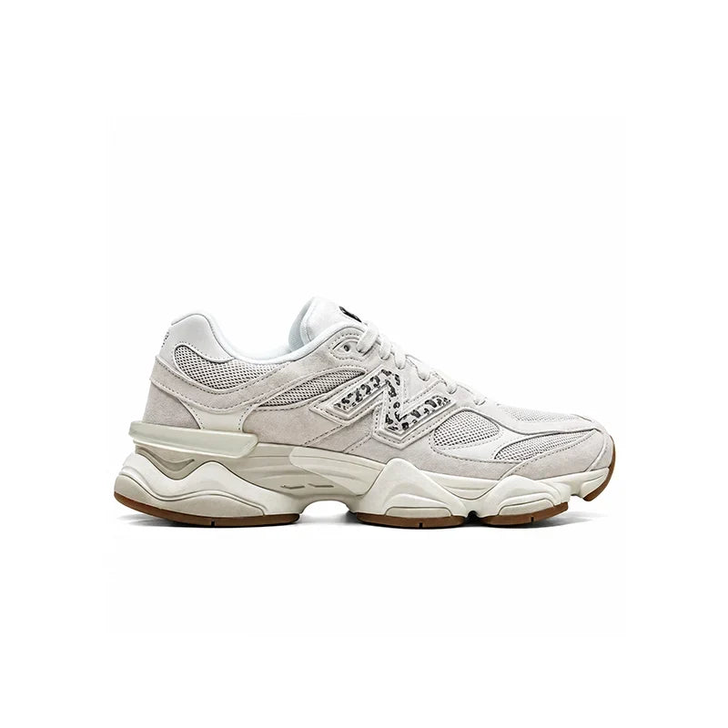 New Balance 9060 Tan Leopard Print White – Sneakers Women's